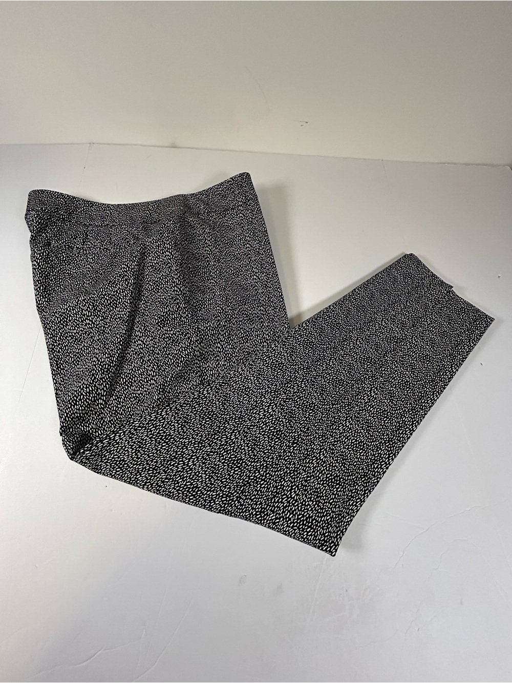 Talbots Black and White Cropped Ankle Pants
